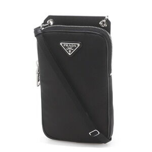 Prada Smartphone Crossbody Case Wallet Pouch Black
